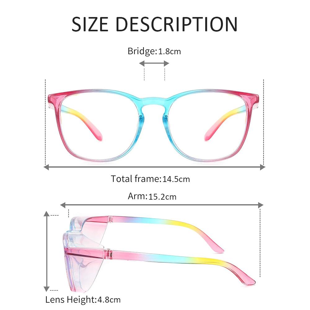 1PC Anti Blue Light Glasses For Men Women Transparent Sand-proof Anti-shock Biking Safe Goggles Blue Blocking Protect Eyewear