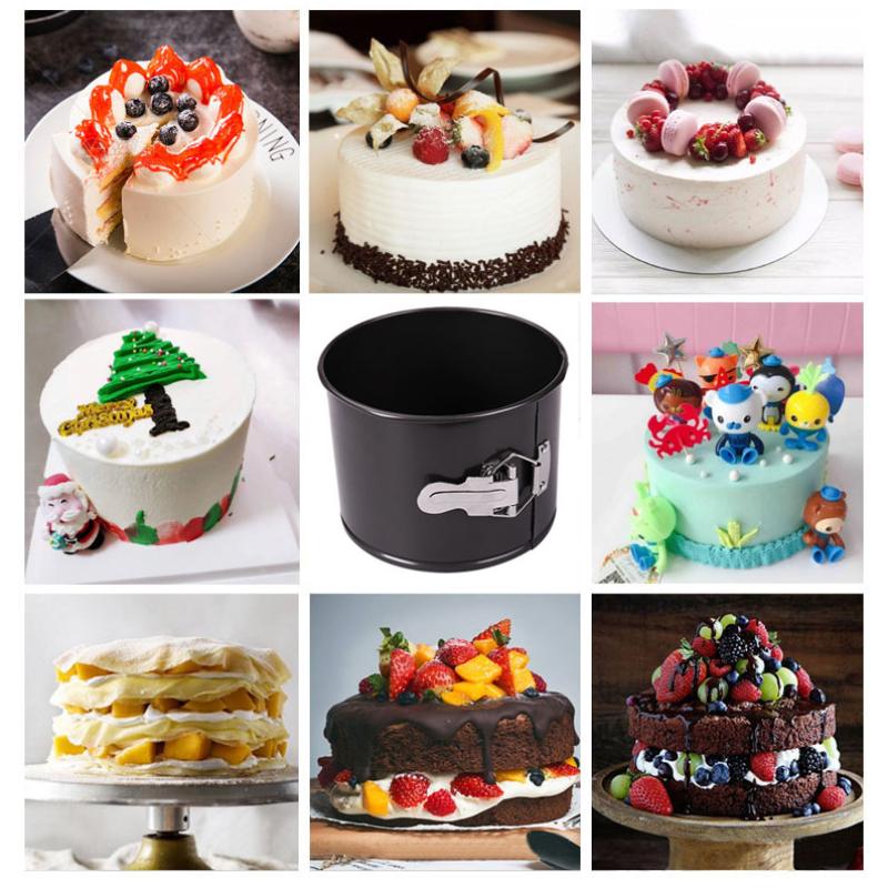 Removable Bottom Kitchen Accessories Carbon Steel Cakes Molds Round Cake Pan Ring Bakeware Non-Stick Bake Mould