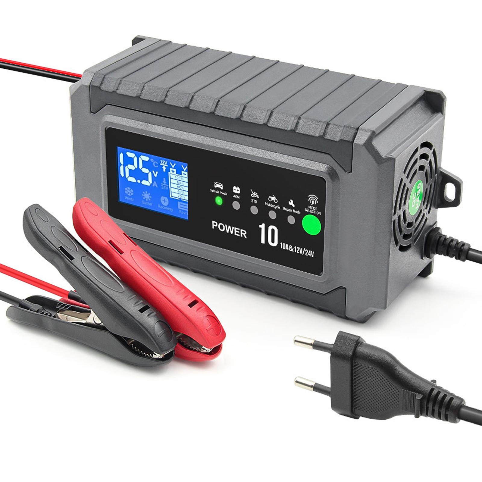 

Car Battery Chargers, 12V 24V Automatic Battery Chargers Maintainer, Trickle Chargers, Battery Desulfator for Lead Acid 1