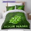Hannover 96 Custom Name Pattern Bedding,Quilt Set Quilt Cover Pillowcase Home Birthday Gift(1 * duvet cover + 2 * pillowcase, without core)