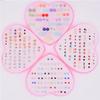 36 Pairs/Box Multicolor Hypoallergenic Plastic Stud Earrings Set For Women Girl Daughter Gifts Jewelry