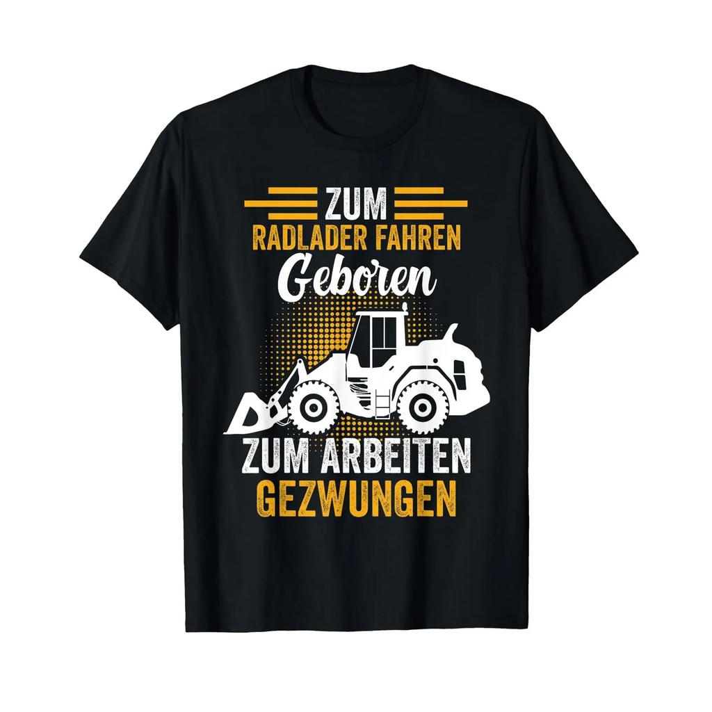 Unisexs Cycling Loader Beer Civil Digger Driver Saufen Funny T Shirt Vintage Top For Everyday Wear Graphic Stretched