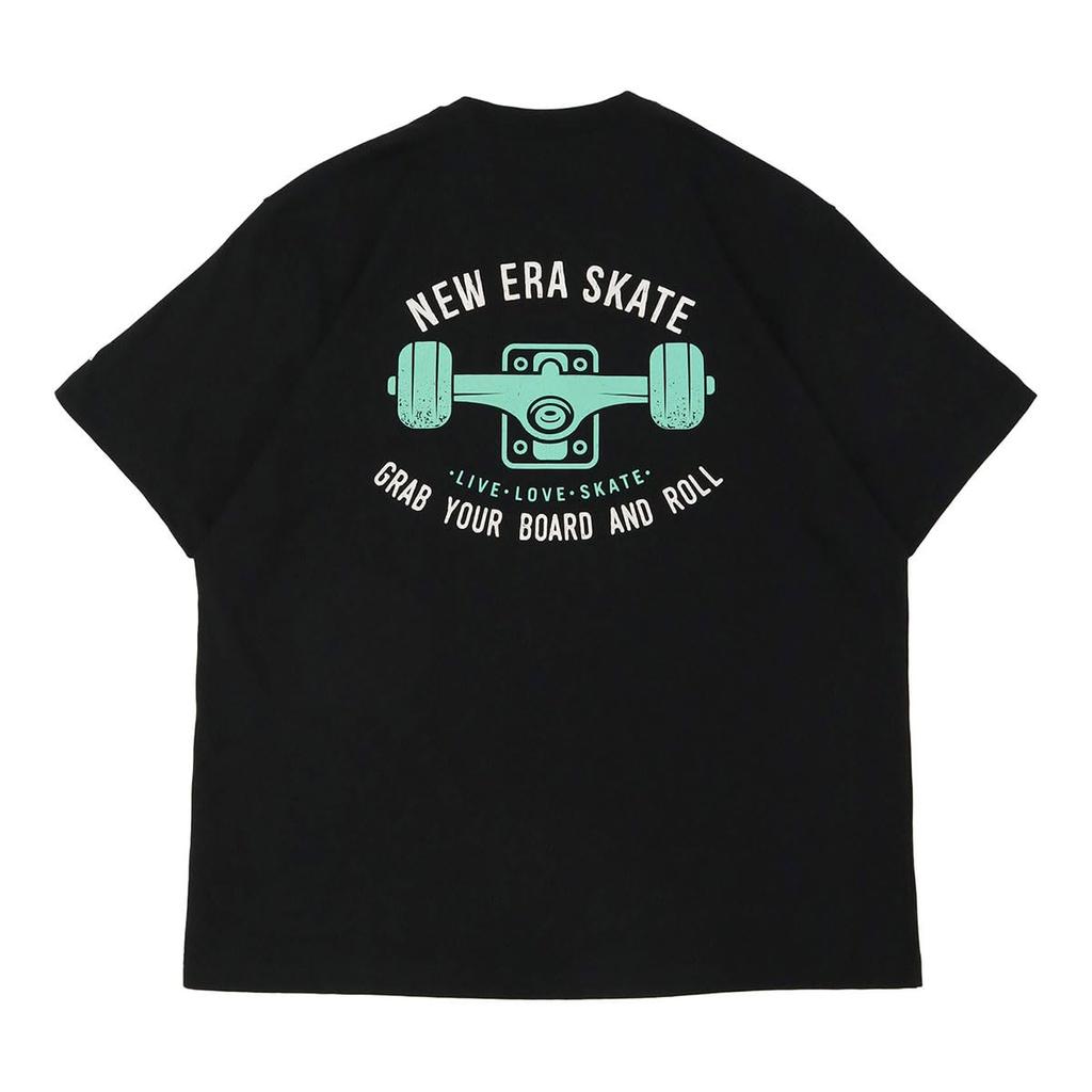 NEW ERA Short Sleeve T Shirt Skateboard Black RS42