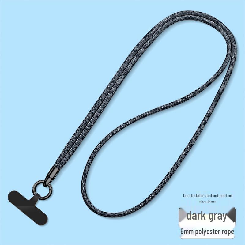 Wrist and Neck Mobile Phone Lanyard with Finger Ring and Anti-Drop Strap