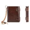 Top-grain Cowhide Wallet Large-capacity Oil Wax Leather Genuine Leather Wallet Wallet for Men