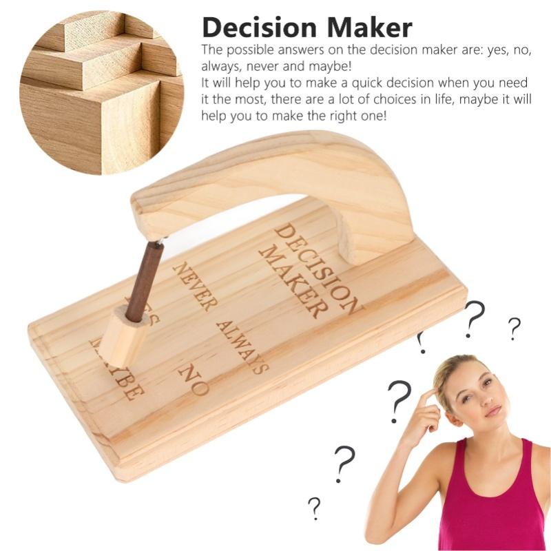 Wooden Magnetic Decision Maker Innovative Oscillating Magnetic Selector Swing To Find Answer For Indecisive Person