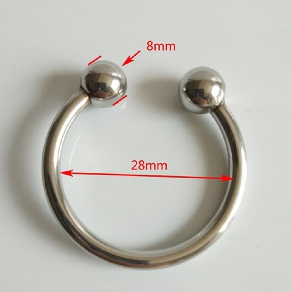 Dual Ball Stainless Steel Ring for Men