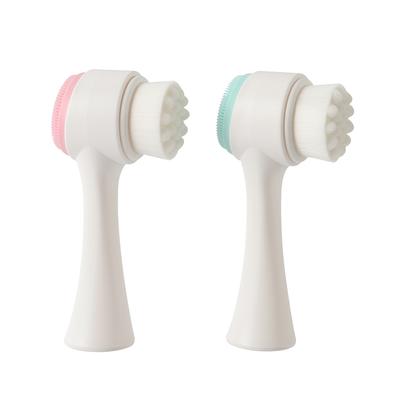 Silikon-Gesichtsbürste, doppelseitig, Gesichtsporen-Tiefenreinigungsbürste, Hautmassagegerät, Beauty-Tool