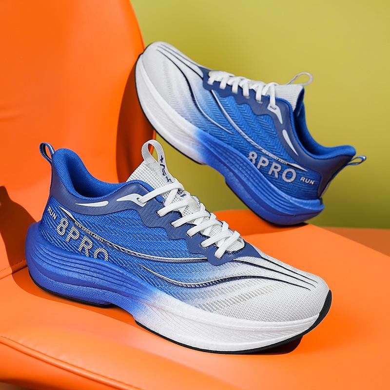 New Ultra-light Shock-absorbing Carbon Board Sneakers Men's Non-slip Training Running Shoes for Junior High School Students