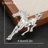 1Pc Cloth Decoration Fresh Horse Brooch Exquisite Metal Brooch Gift Zinc Alloy