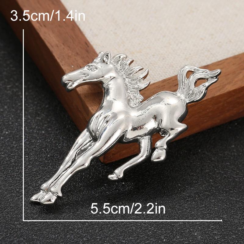 

1Pc Cloth Decoration Fresh Horse Brooch Gift Zinc Alloy Exquisite Metal Brooch