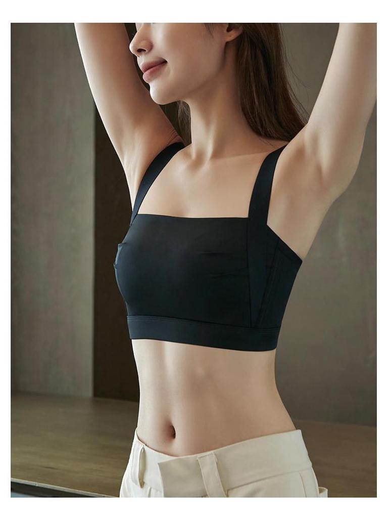 Wire-Free Plus Size Bra: Slimming Design with Wide Shoulder Straps for Summer, Anti-Sagging, and Side Fat Gathering