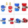 Quick Joint Quick Coupler L Type with Valve for AC Car Air Conditioner (R134a)