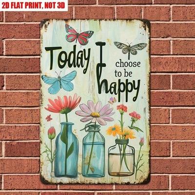 Vintage Metalen Blik Wandposter Bord 20x30cm