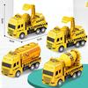 4 Pack Pull Back Cars, Friction Powered Toy Vehicles Construction Set - Dump Truck Crane for Toddlers Boys Girls Gift