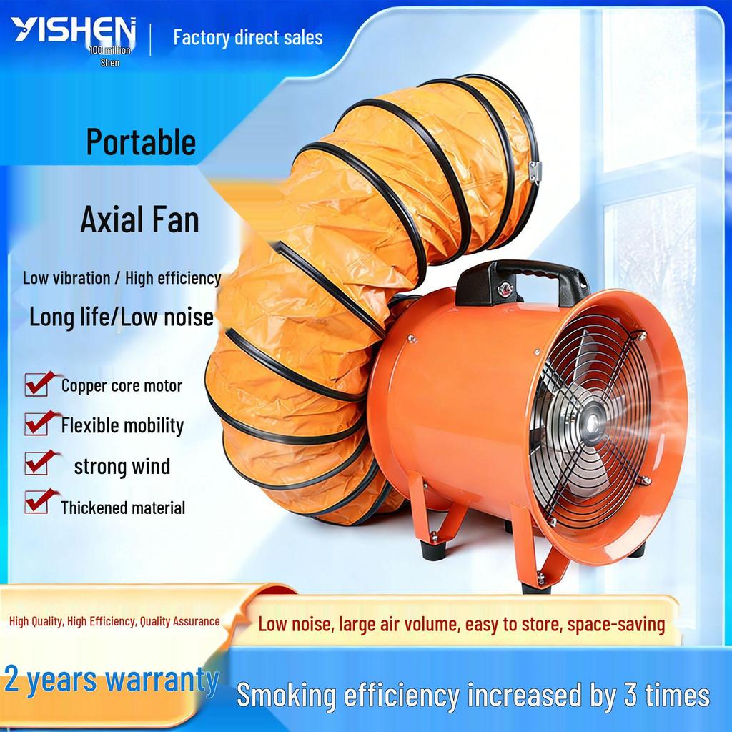 220V Industrial/Household Portable Axial Exhaust Fan Ventilator Blower