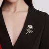 Little Prince Rose Brooch, High-End Women'S Exquisite Imitation Shell Brooch, Niche Design Sense, Pin, Suit And Accessories