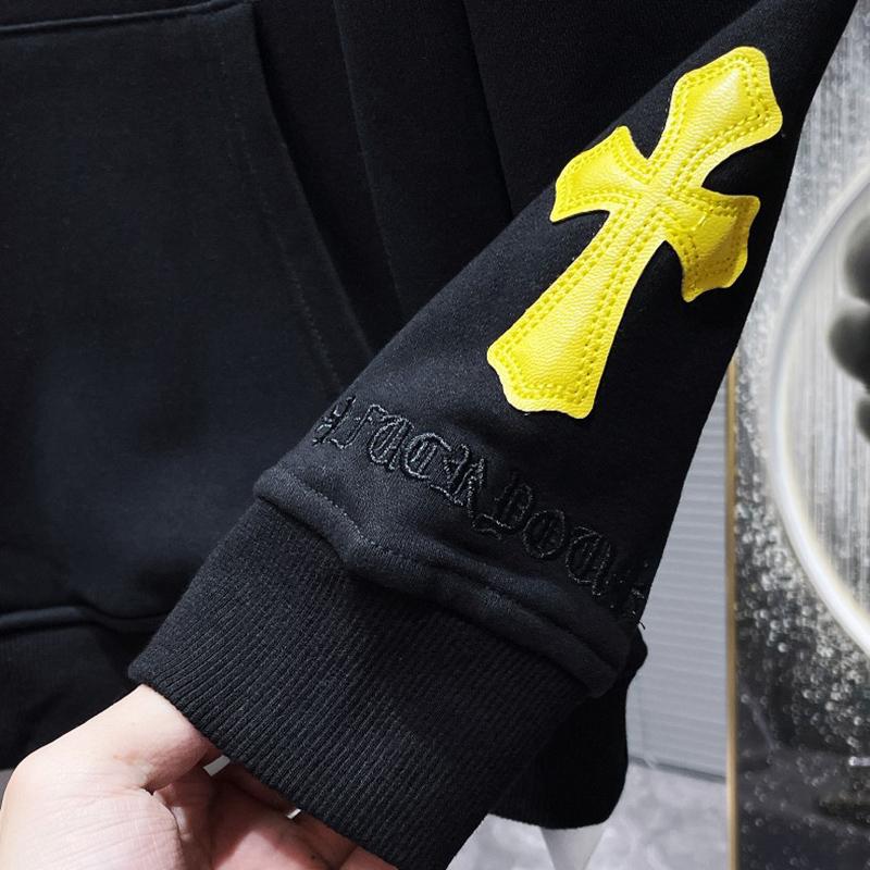 8065 CHROME HEARTS 2025 New Spring and Autumn Plus-size Thin Style Classic Style Logo Hooded Sweatshirt for Couples