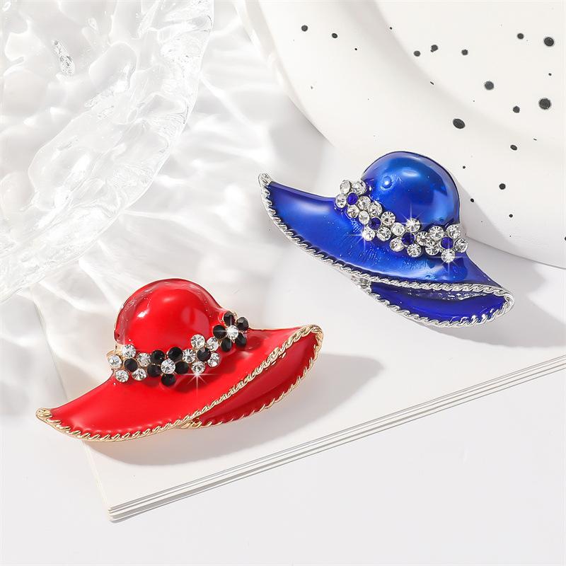 Fashionable Personalized Red Hat Brooch
