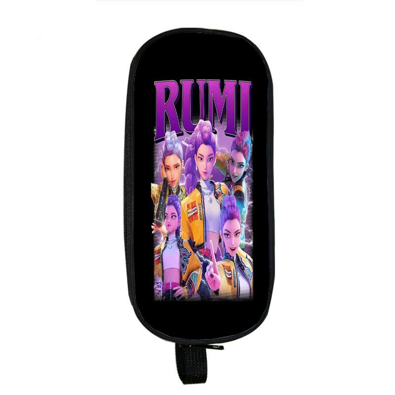 

Huntrix Girl Kpop Мультяшный Пенал Охотники на Демонов Студенты Зои Руми Мира Аниме Подставка для Ручек Подростки Саджа Мальчики Сумка для Карандашей 12