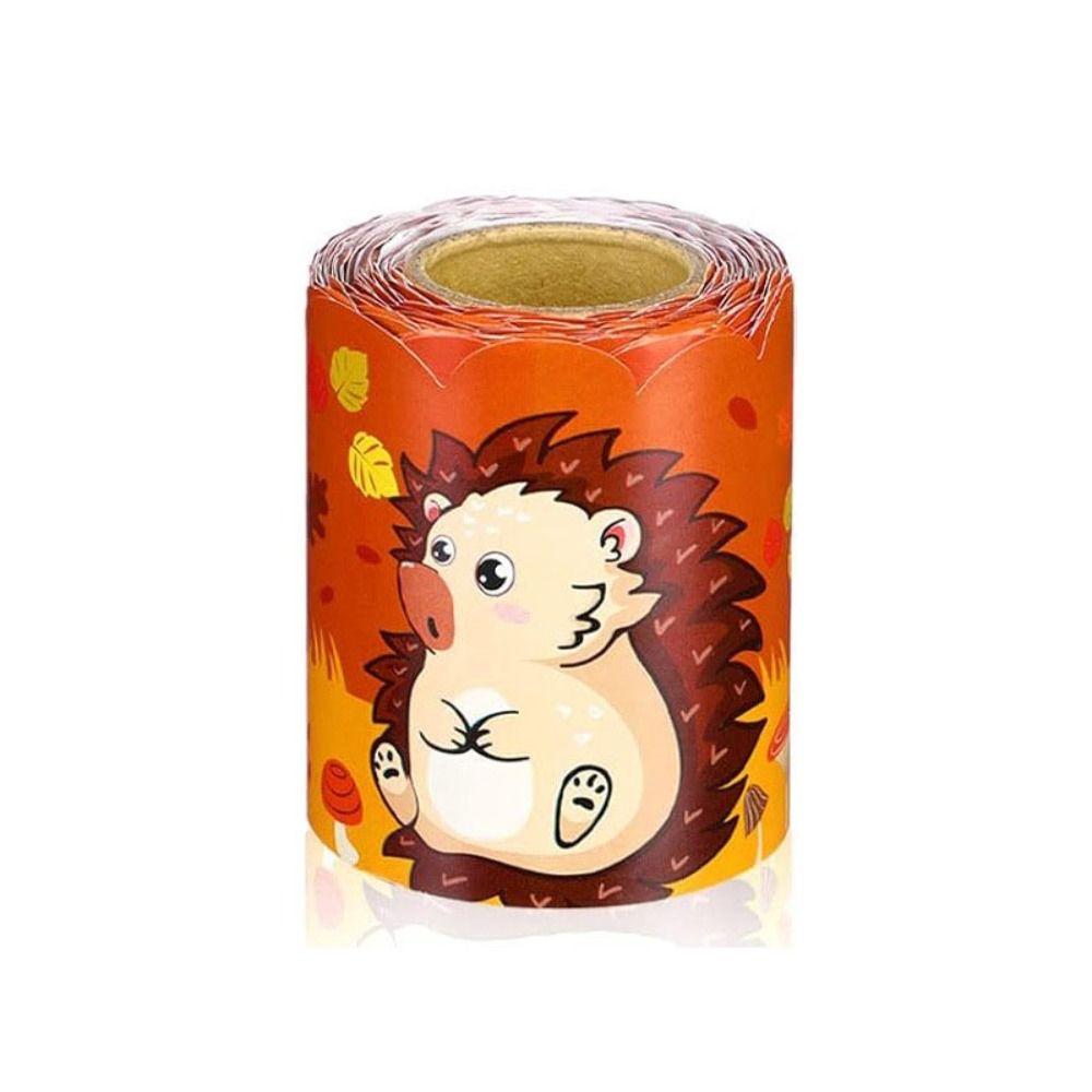 10m/Roll Cartoon Animal Poster Border Stickers  for Thanksgiving Wall Decoration