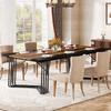Tribesigns Rectangular Dining Table for 8-10 People, 200 cm Large Industrial Kitchen Table Dining Table for Living Room, Kitchen