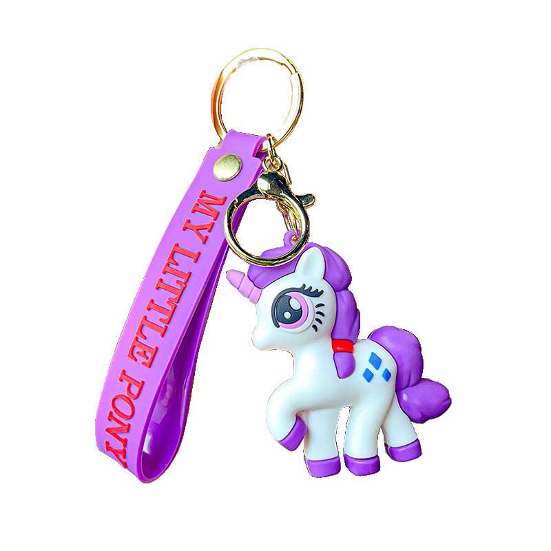 Little Pony My Keychain Lovely Silicone Cartoon Bag Charm For Occasions All