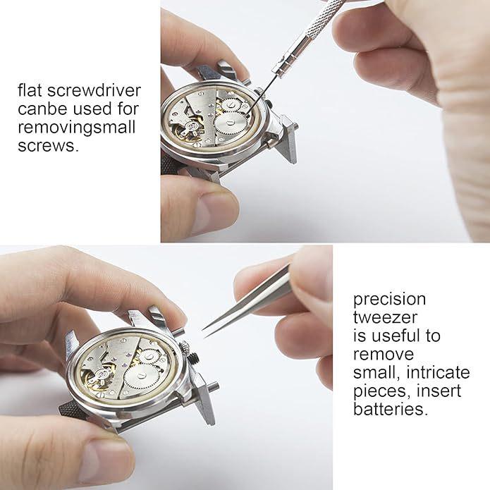 Professional Watch Repair Kit: Adjustable Case Opener & Precision Disassembly Tools for Battery Replacement