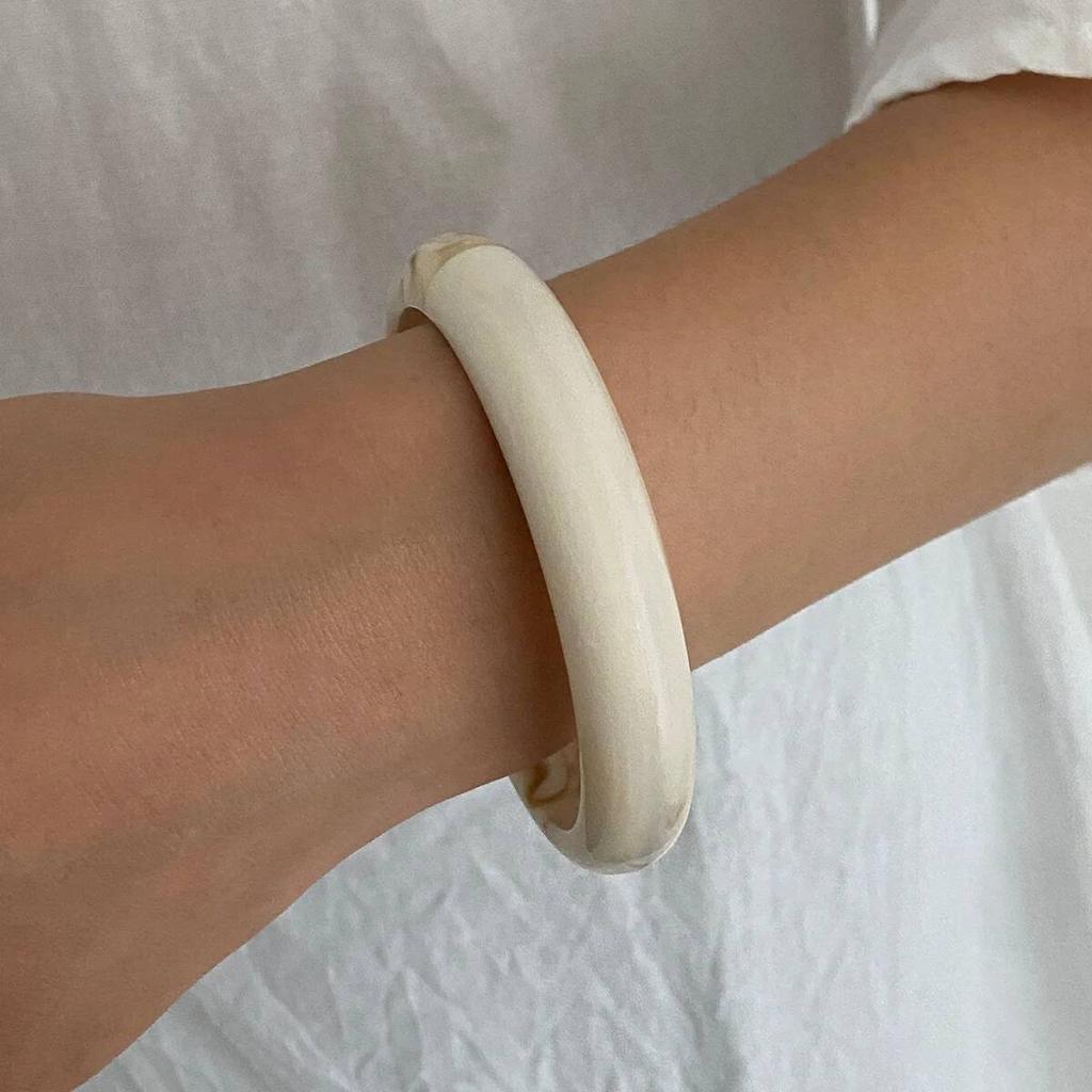 Ingemark 3 Stile Vintage Boho Dicke Harz Acryl Armreifen für Damen Boho Breite Dicke Runde Stapelbare Armbänder Hand Schmuck