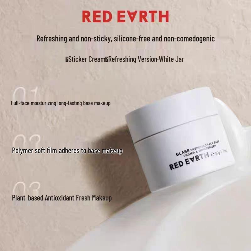 

Korean Red Earth Orange Cream Primer for Dry Skin - Long-lasting & Authentic