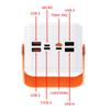 Battery Storage Box Skin for 35 18650 Batteries Fast Charging Mobile Power Housing Case with LCD Display No Batteries