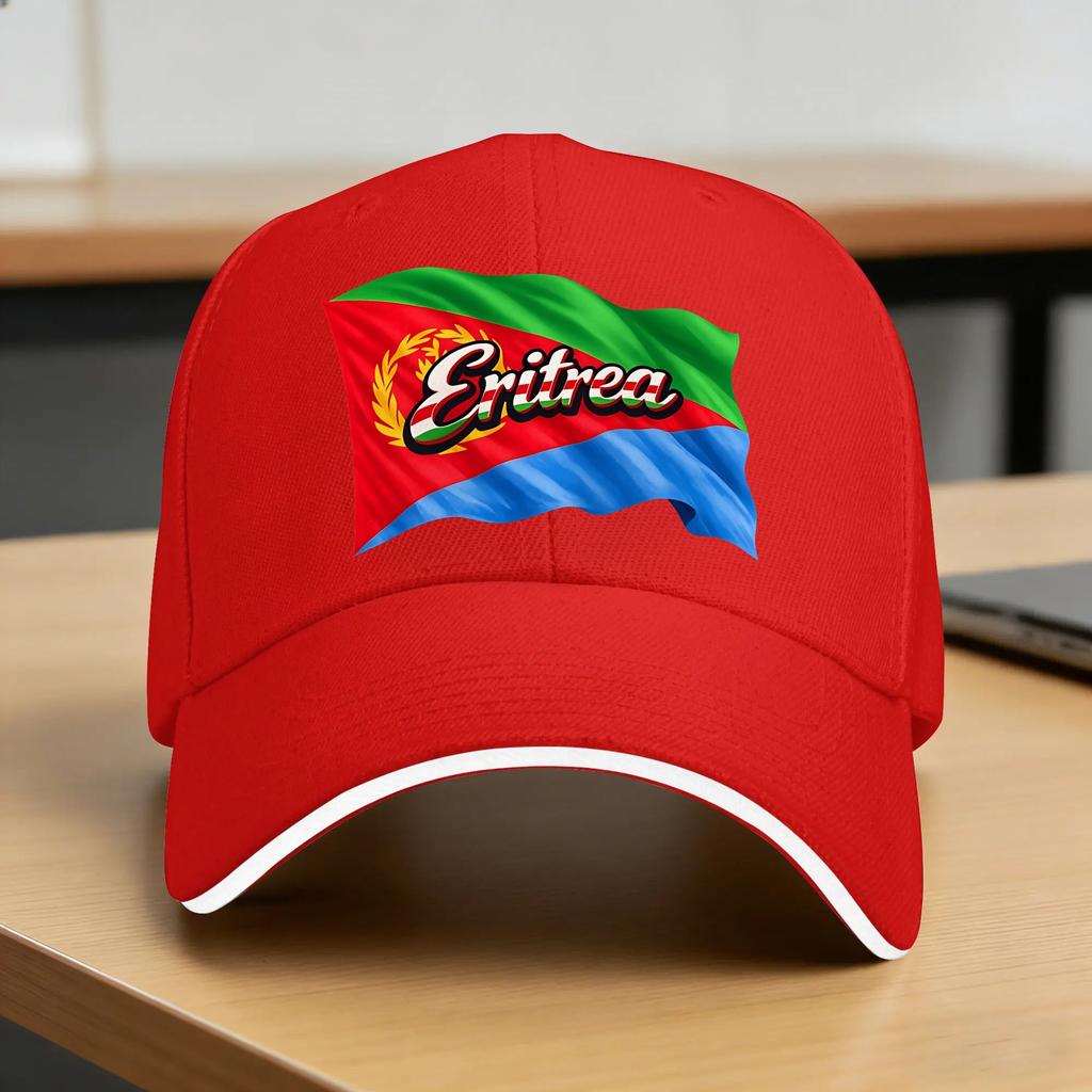 Eritrea Flag Sun Baseball Cap Summer Women Unisex  Design Trucker Hat High Quality Vintage Kpop Rock Snapback Cap