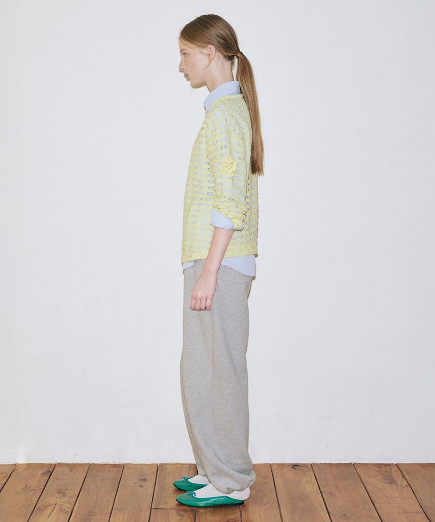 SINOON Flower Crochet Knit (Lime)