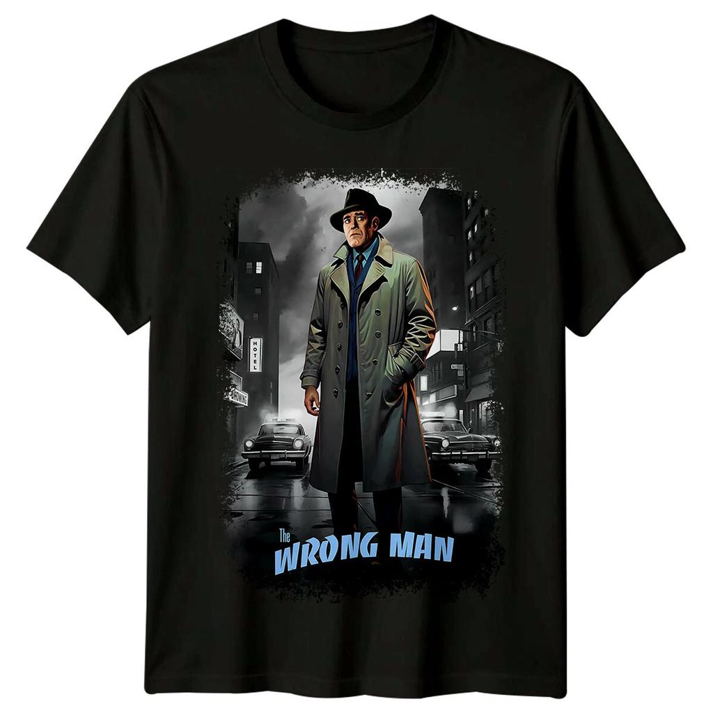 The Wrong Man (1956) Movie Poster Inspired T-Shirt Retro Tee Unisex