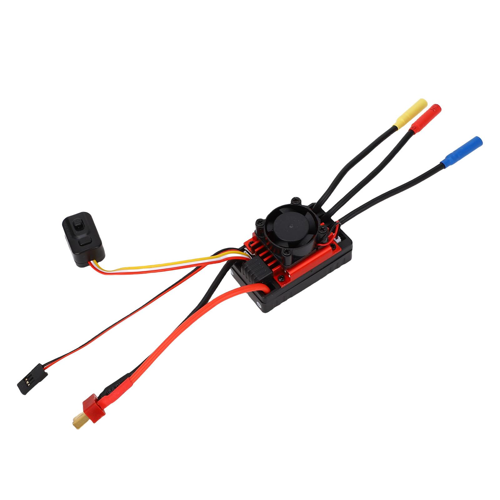 

RC Car ESC 60A Brushless 5.85V 3A BEC Output RC Car Electronic Speed Controller with Cooling Fan for 1 10 Truck