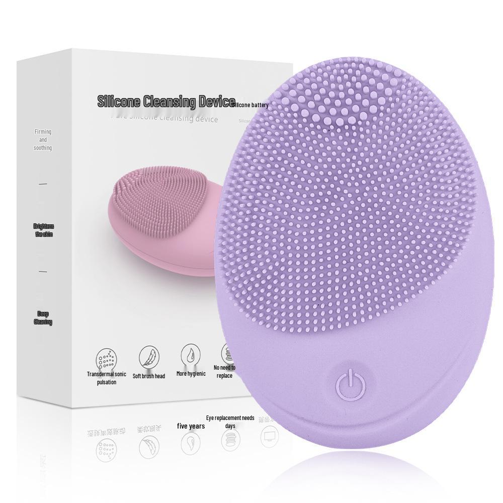 Rechargeable Silicone Sonic Facial Cleansing Brush for Men & Women