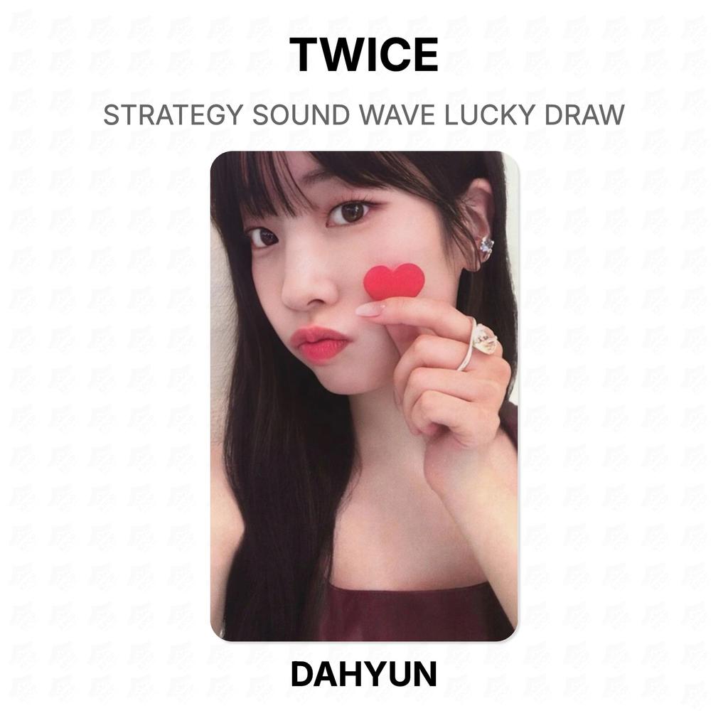 Twice STRATEGY ONDA SONORA SORTEIO OFICIAL Fotocarteira Oficial