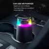 Negativ-Ionen-Luftreiniger HEPA-Filter Klein Entfernung Lufterfrischer USB-Elektrogeräte mit LED-Leuchten für Autos Zuhause