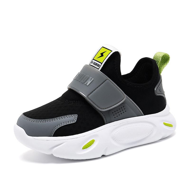 Boys' Shoes Summer New Style Children's Slip-on Mesh Shoes Breathable Mesh Girls Soft Bottom Sports Running Shoes
