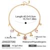 Youthway Bellissimo Ciondolo Ciliegia Collana per Donne Minimalista Acciaio Inossidabile Placcato Oro Collana Gioielli alla Moda Regalo per Ragazze