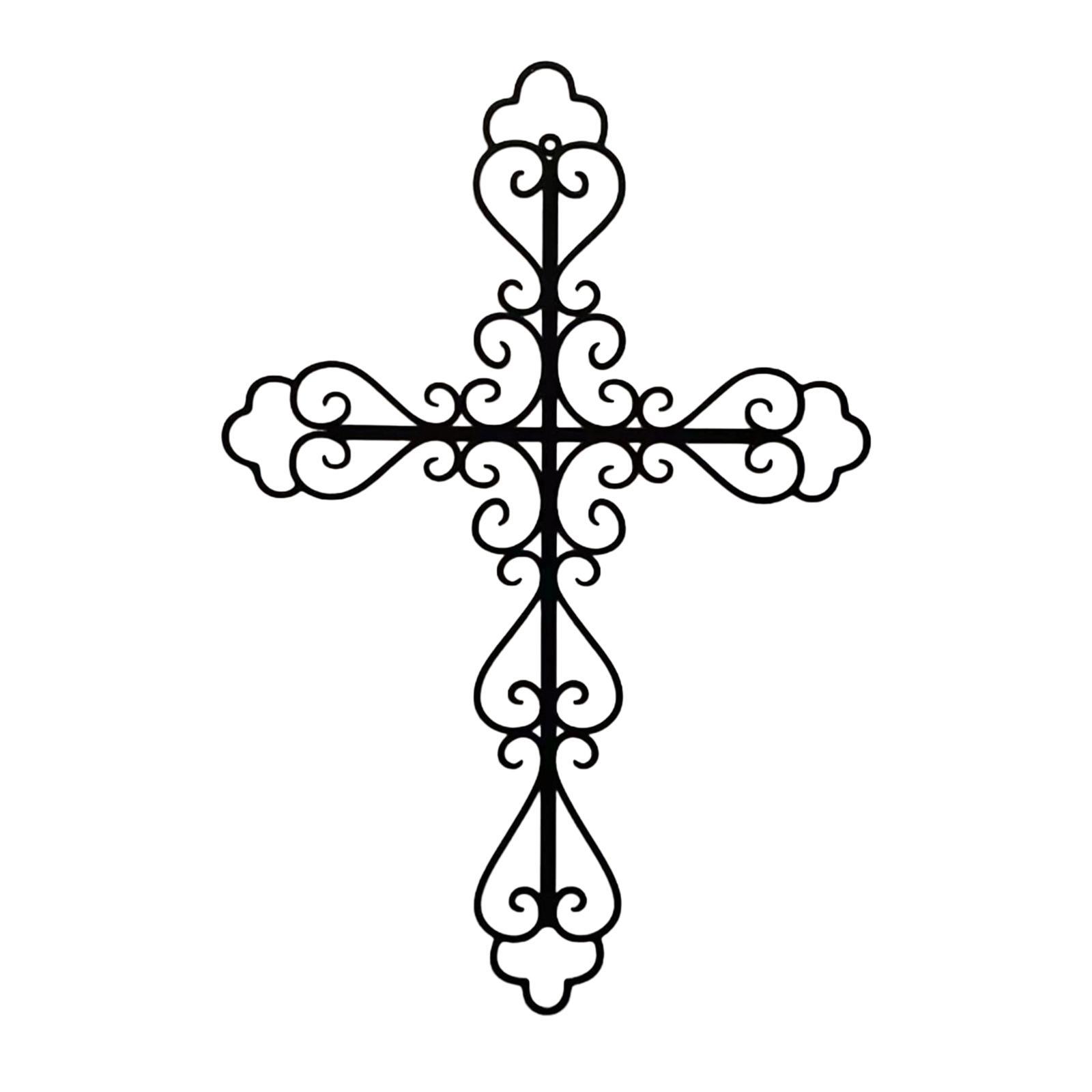 

Металлический настенный крест, железный настенный декор, силуэты для сада, спальни, дома, фермерского дома, подарок на новоселье