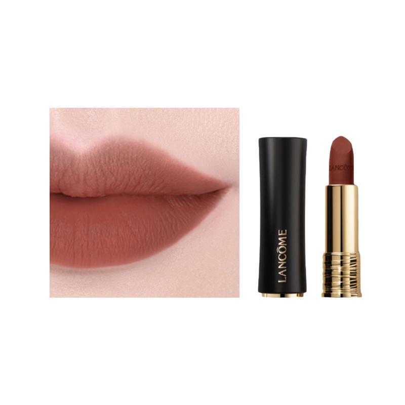 Lancôme lipstick Brand new Jingchun small waist black gold tube lipstick, velvet matte, matte, easy to color #338ROSE CENTIFOLIA without gift box чёрный