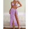 European and American Spice Girls Style Split Bikini Three-piece Swimsuit Casual Swimsuit