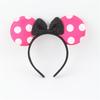 Favors Bows Knot Hair Hairbands Baby Girls Ears Headbands Lovely Pink Mom Party Ears Lovely Boys Mickey Minnie Black Accessories