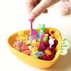 10Pcs Cartoon Animal Fruit Forks Food Picks Cake Dessert Lions Giraffe Elephants