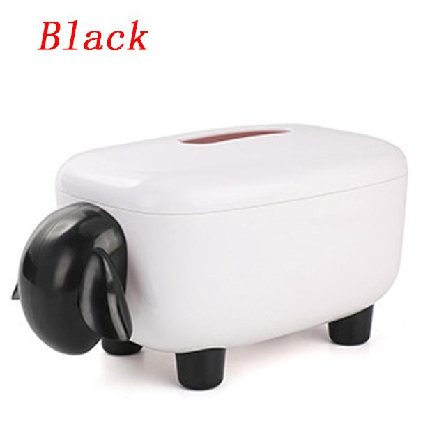 

D2 Sheep Model Tissue Box Home Decoration Accessories Dining Room Bedroom Living Room Kitchen Decoracion Economical Practical чёрный