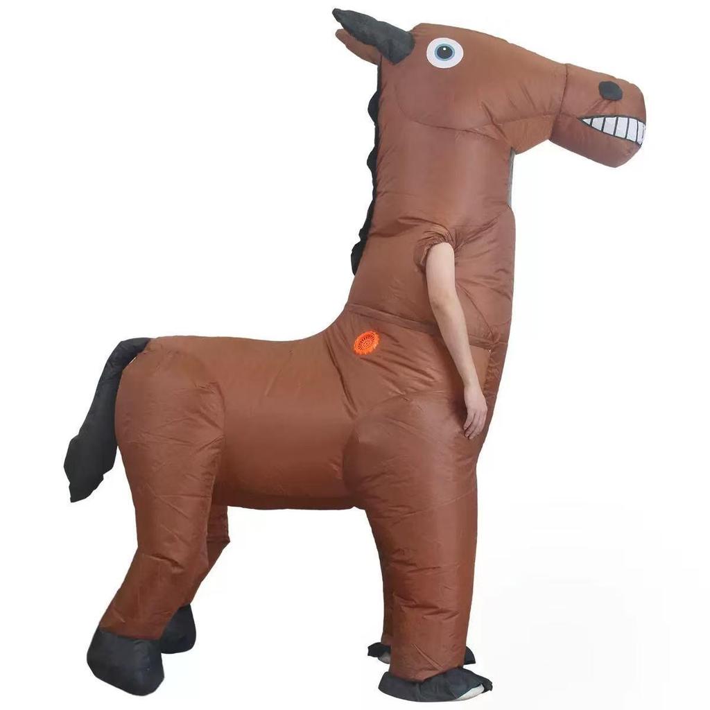 Costume gonfiabile da cavallo per Halloween per divertimento all'aperto