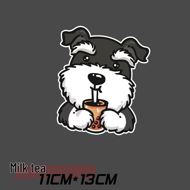 Schnauzer Dog Car & Motorcycle Sticker for Fuel Tank, Windows, or Rear Decoration