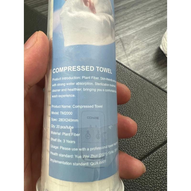 Quick Drying High Absorbency Compressed Cotton Towel Portable Disposable Face Towel For Travel Gym And Outdoor Activity