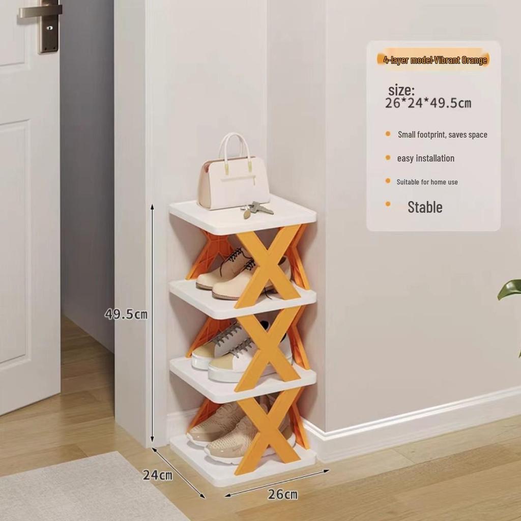 Space-Saving Dustproof Folding Shoe Rack for Narrow Entryways, Offices, or Dorms